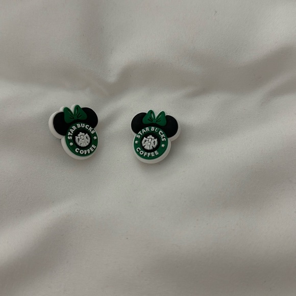 Minnie Mouse Disney Starbucks Croc Charms for Shoes NWT - Picture 1 of 4